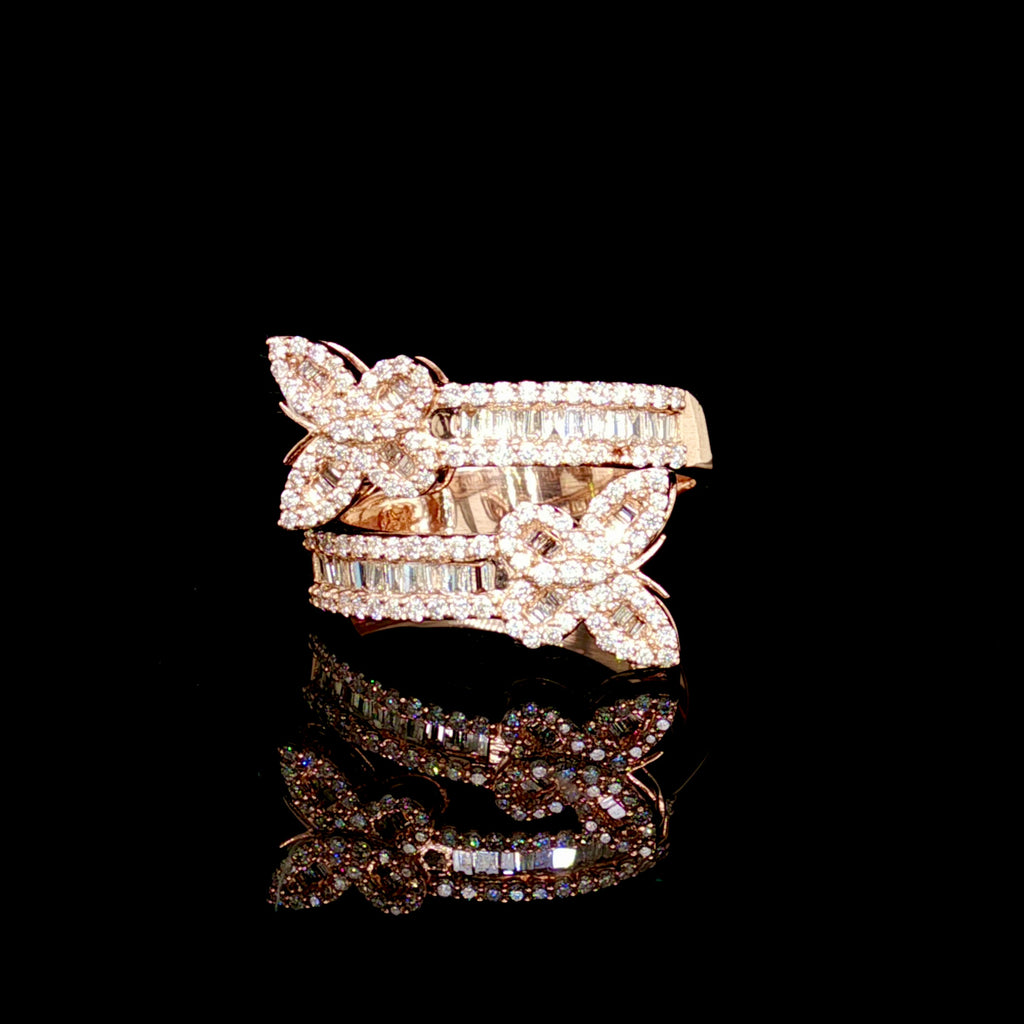 Diamond Butterfly Ring