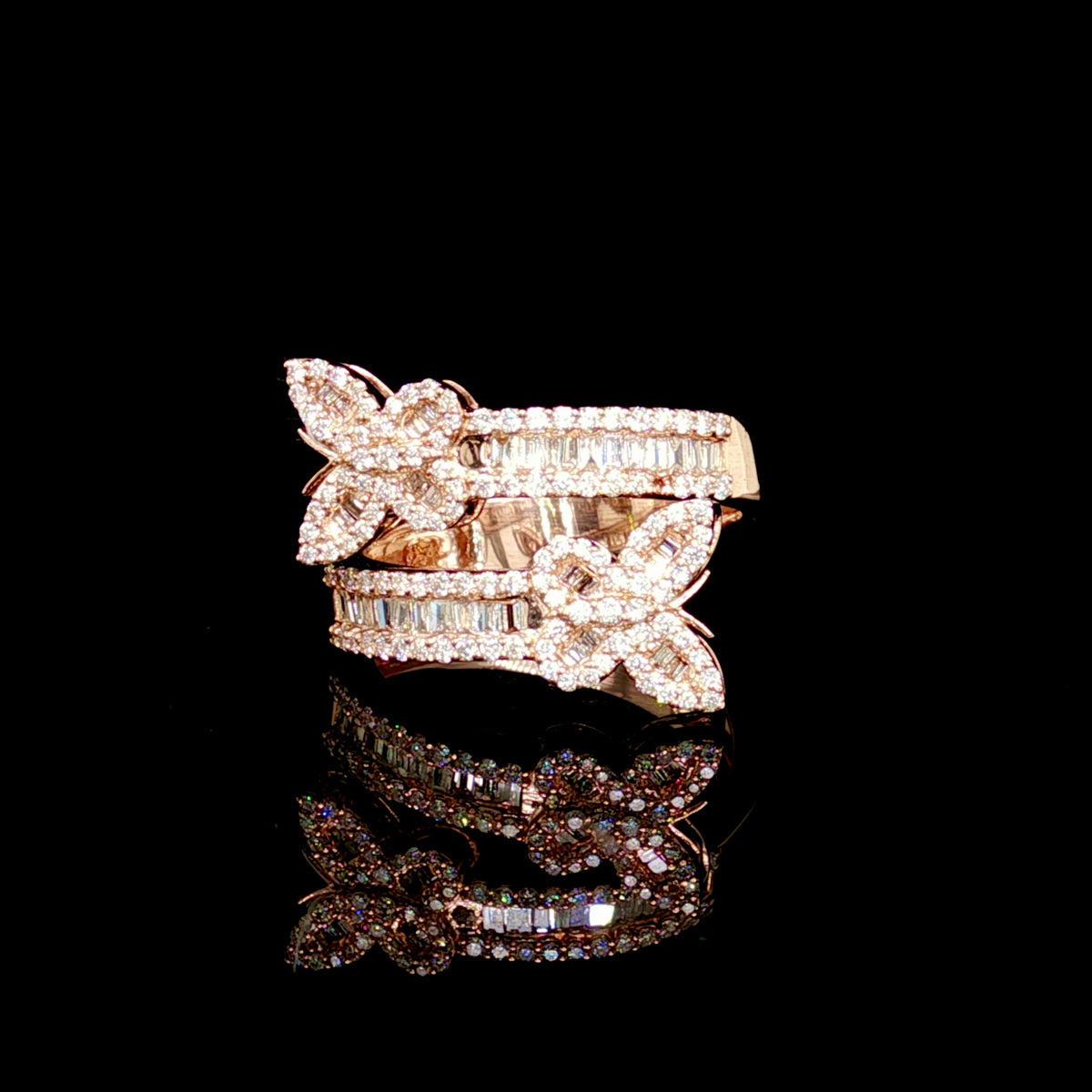 Diamond Butterfly Ring