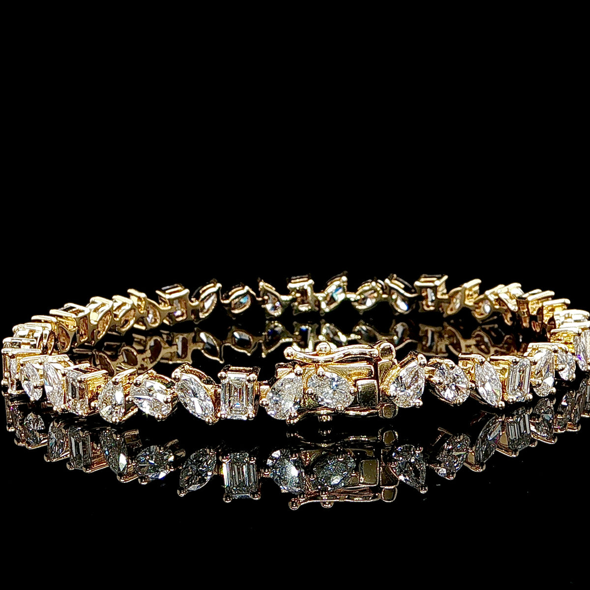 Multi Shape Diamond Bracelet 8.5ct