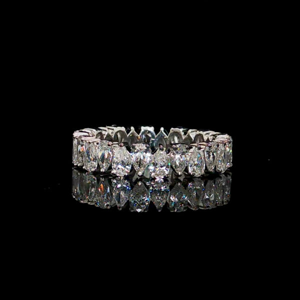 2.5CT Pear-Shaped Diamond Eternity Band