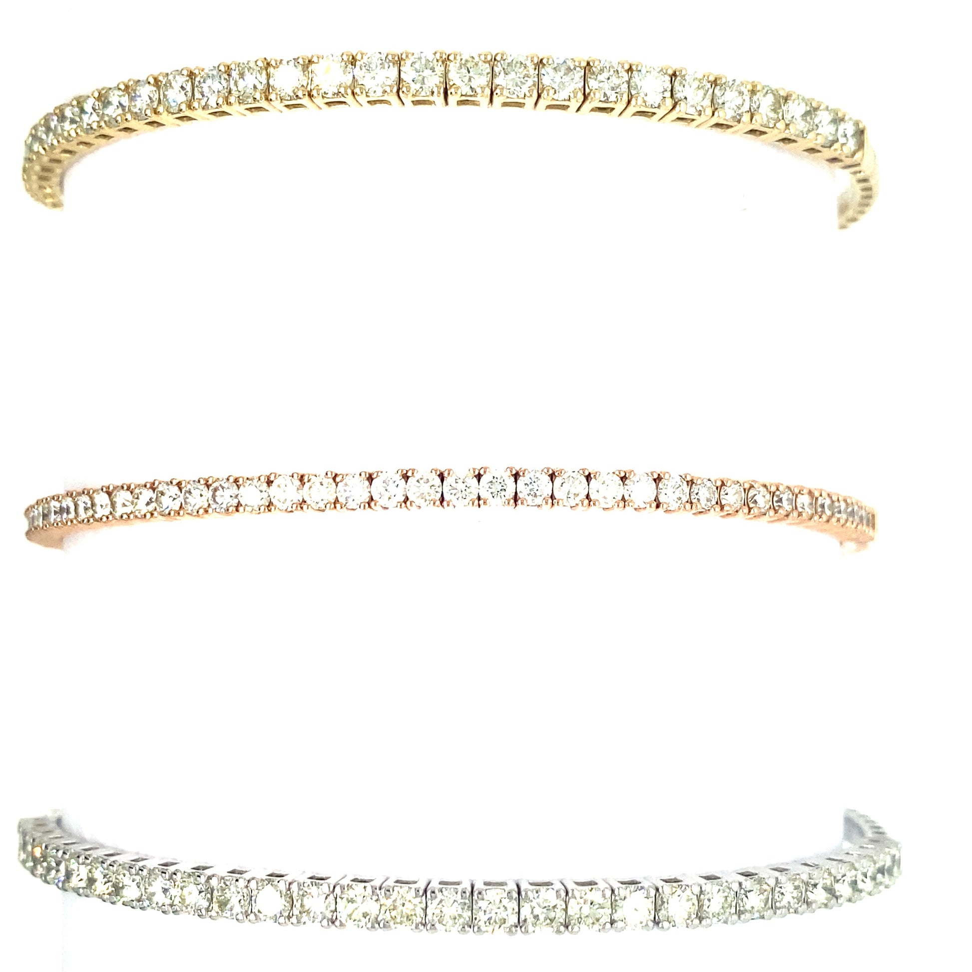 2CT Flexible Diamond Tennis Bangle