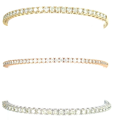 2CT Flexible Diamond Tennis Bangle