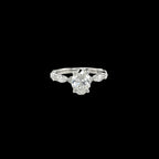 Oval-Cut Lab Diamond Solitaire Ring