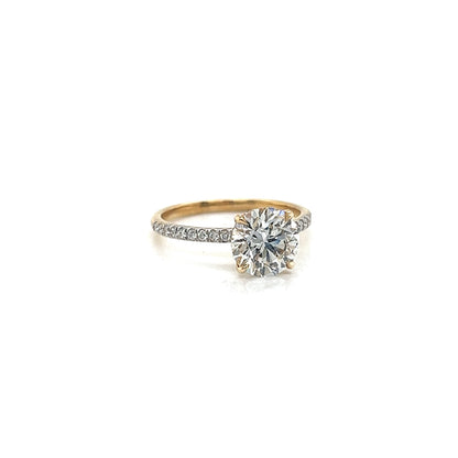 Round-Cut Lab Diamond Claw Prong Ring