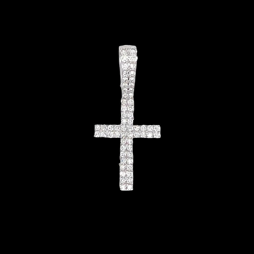 Diamond Micro Cross Pendant