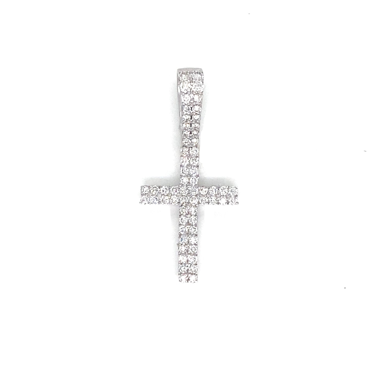 Diamond Micro Cross Pendant