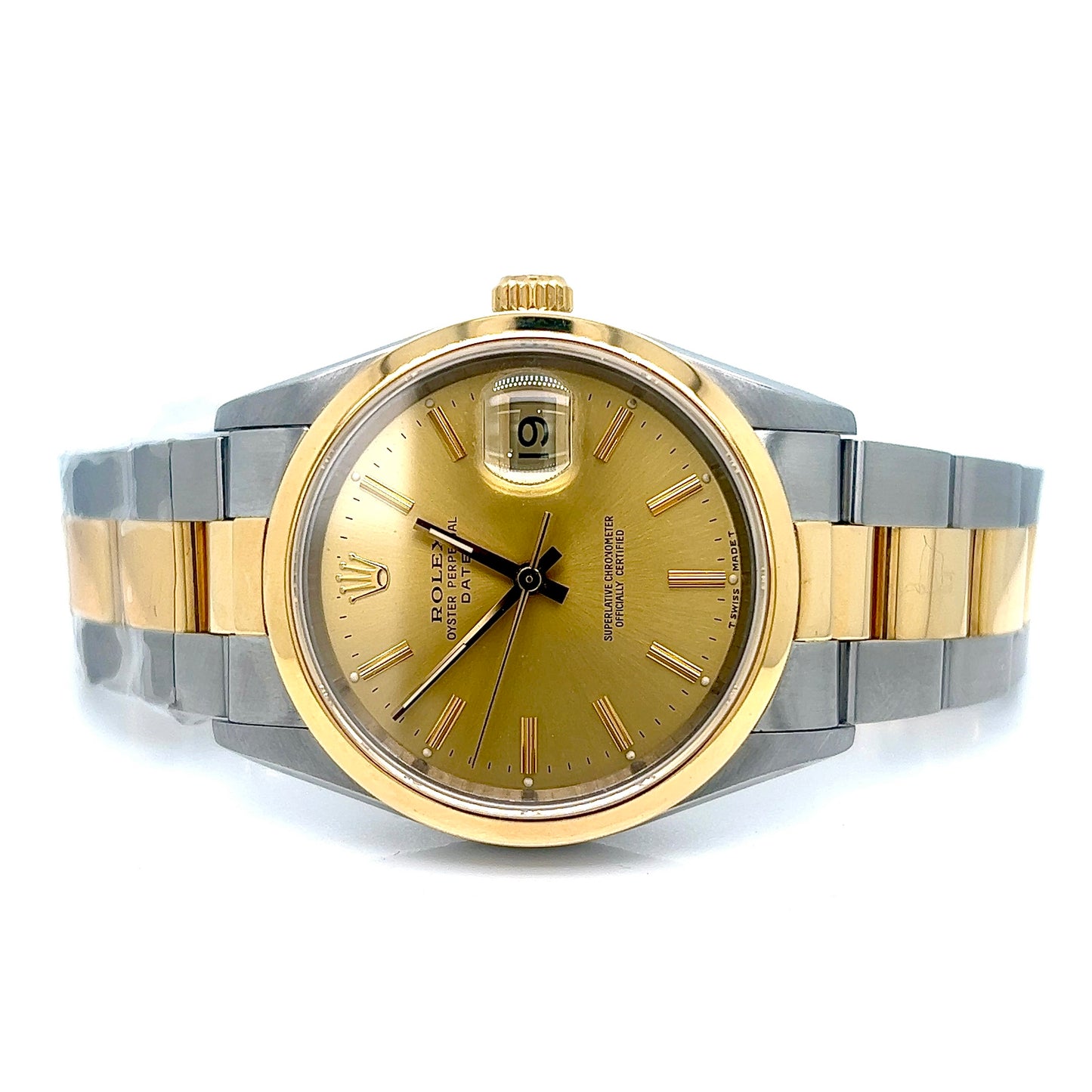 Rolex Oyster Perpetual 34MM Champagne Dial