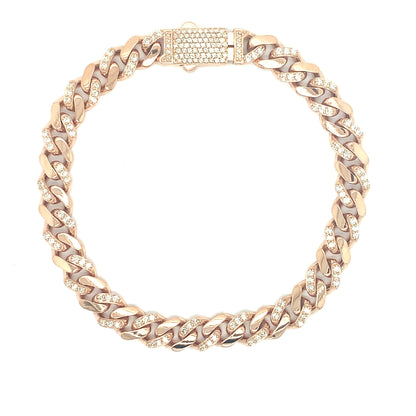 8MM Diamond Monaco Bracelet
