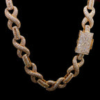 Yellow Gold Diamond Infinity Chain