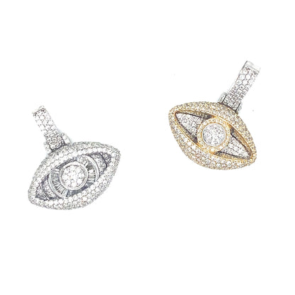 Diamond Evil Eye Pendant
