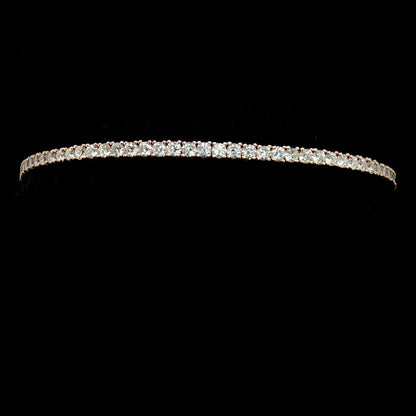2CT 40pt Flexible Diamond Tennis Bangle