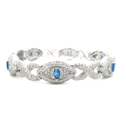Diamond Evil Eye Bracelet