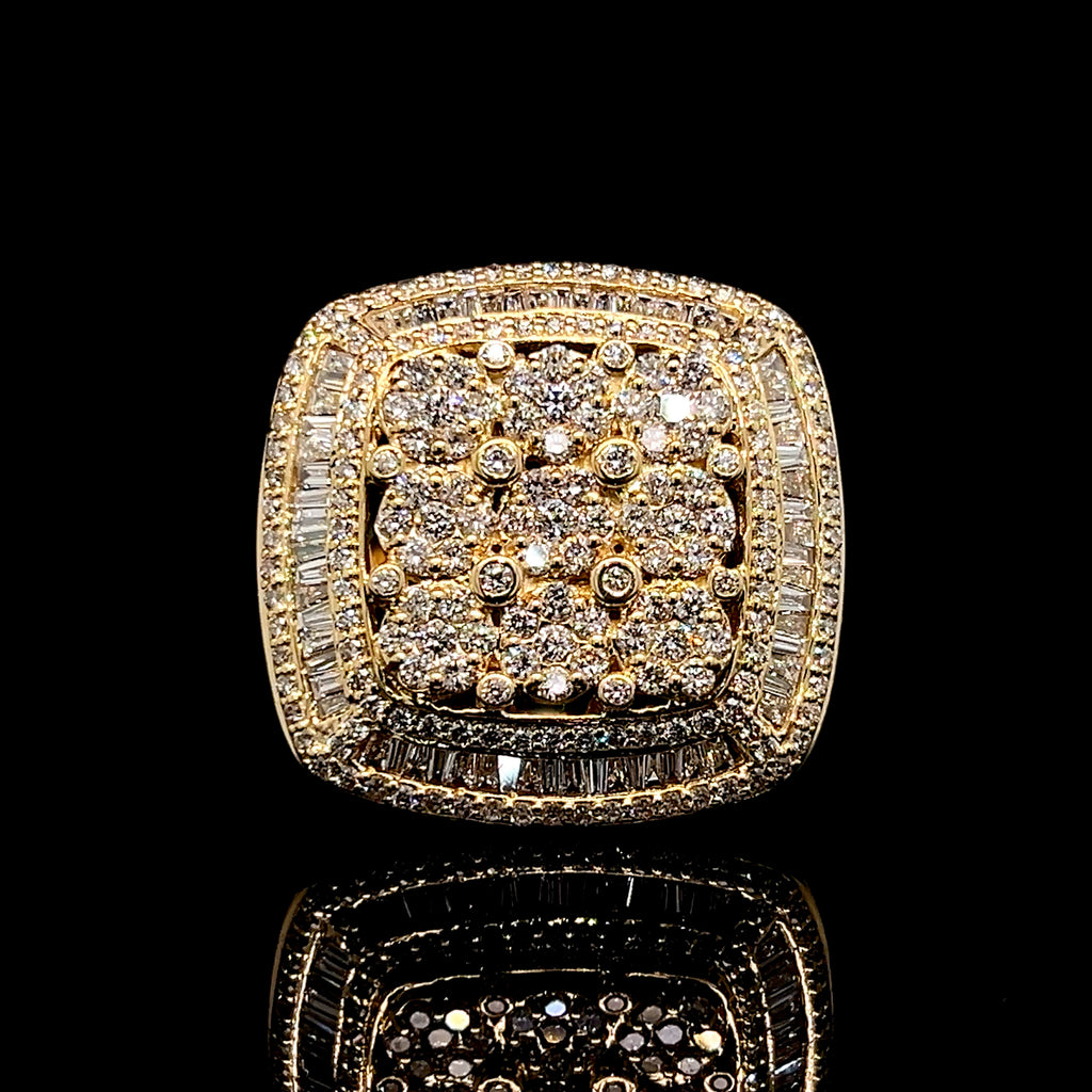 3 Carat Diamond Mens Championship Ring 14k Gold