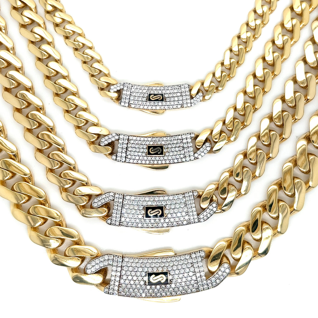 14KT Monaco Cuban Chains