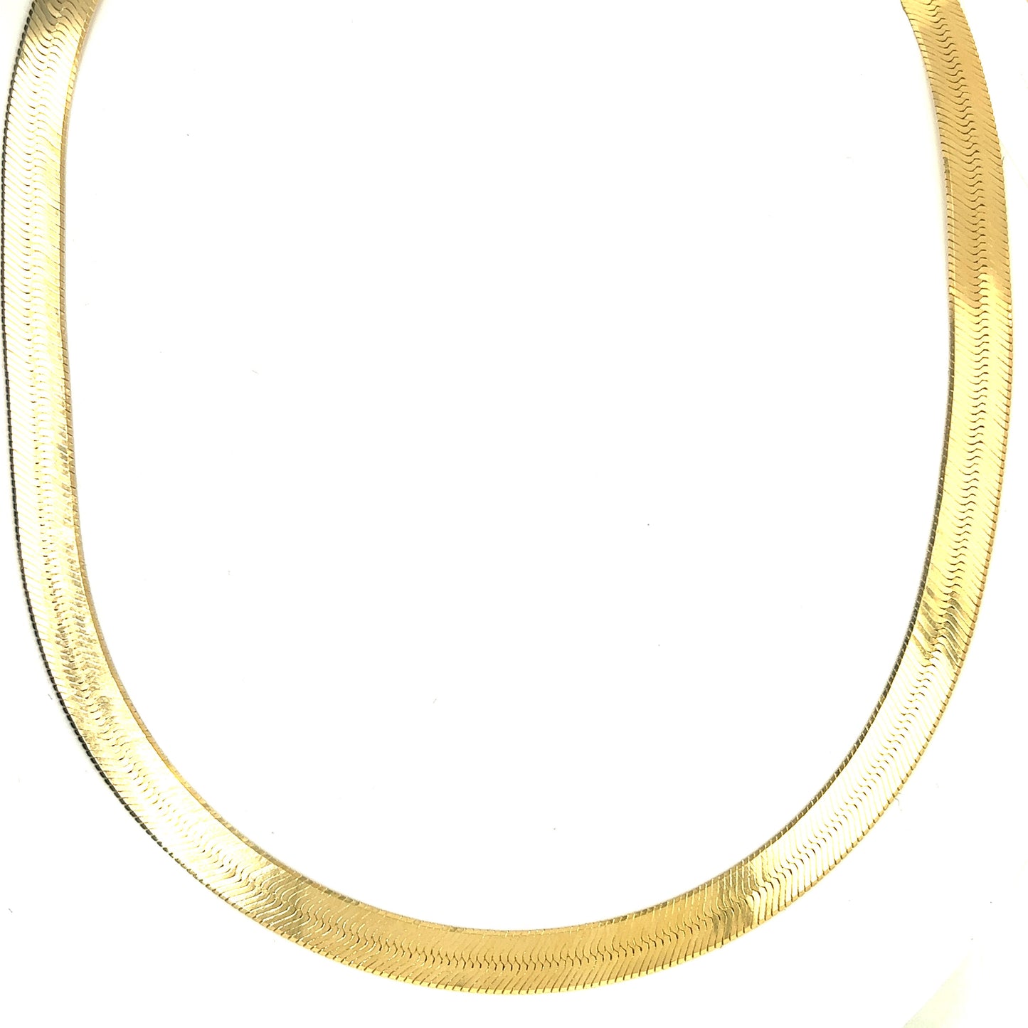14k Gold Herringbone Necklace