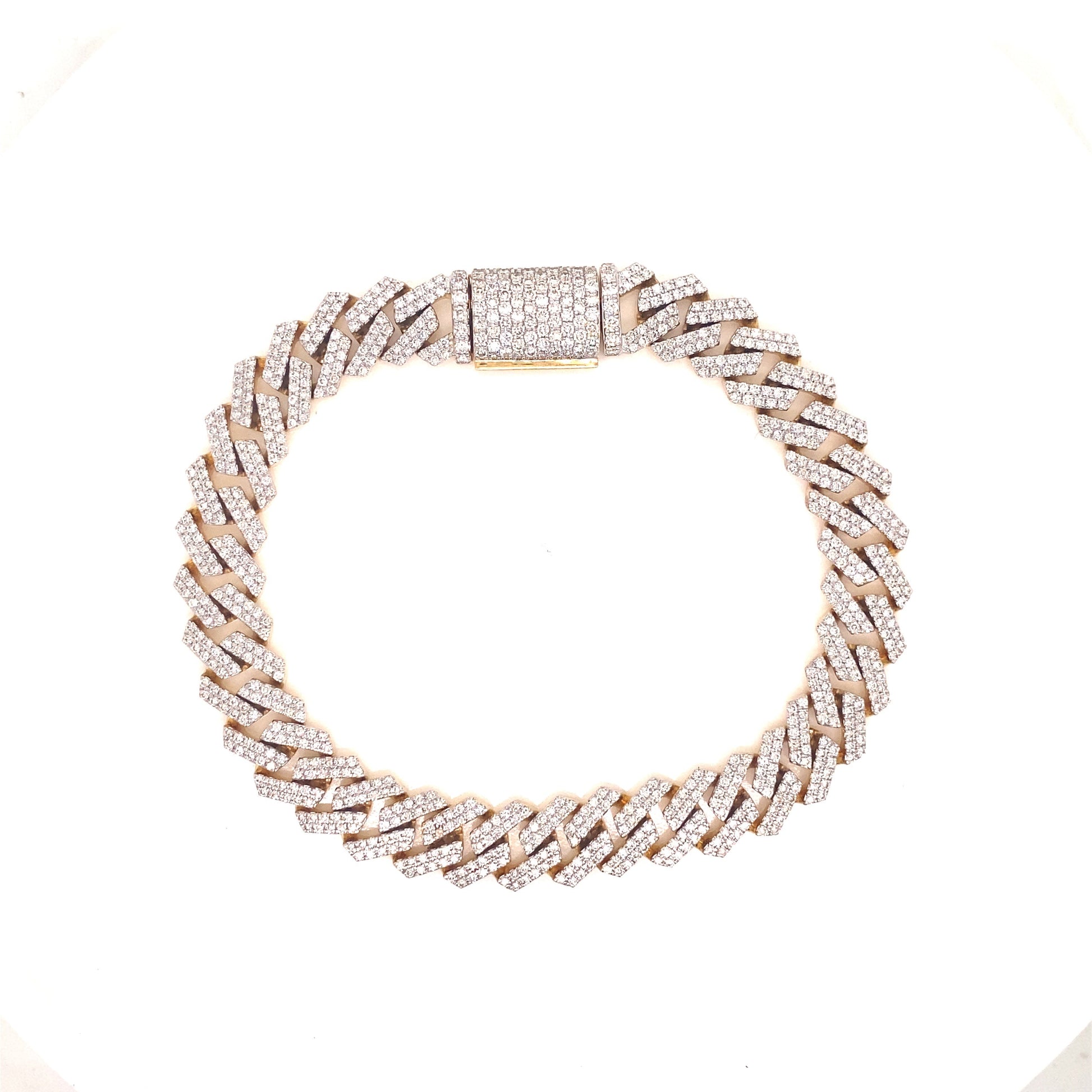 10MM Diamond Cuban Bracelet