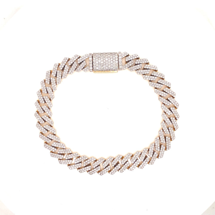 10MM Diamond Cuban Bracelet