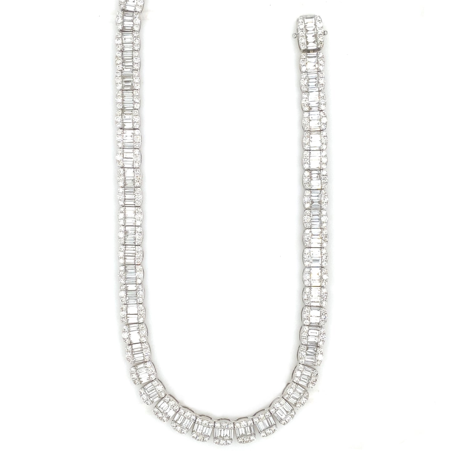 8MM 29.5 CT Baguette Tennis Chain