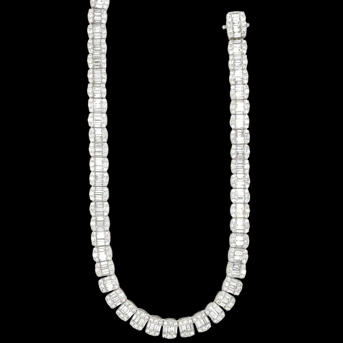 8MM 29.5 CT Baguette Tennis Chain