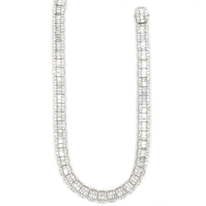 8MM 29.5 CT Baguette Tennis Chain