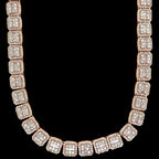 25CTW Rose Gold Tennis Chain