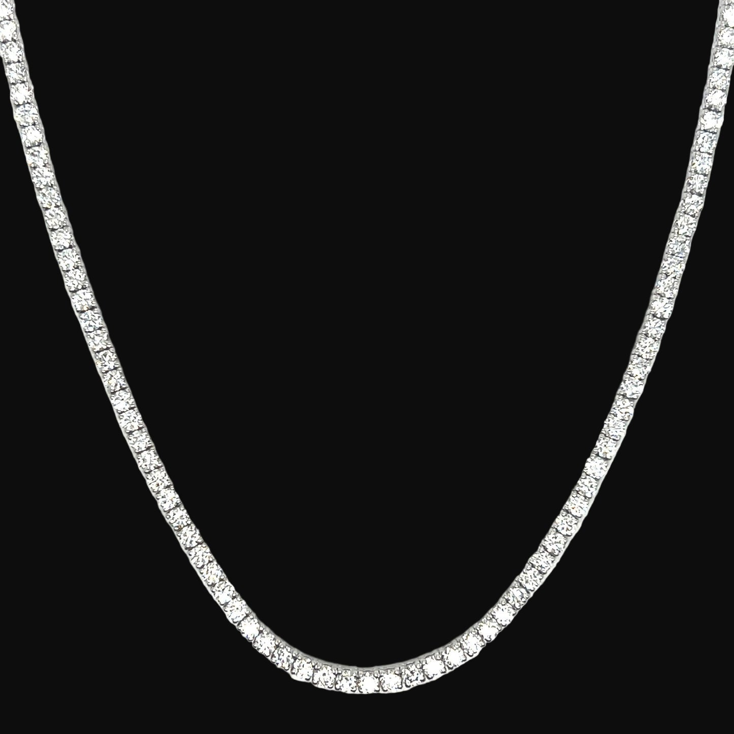 6 Pointer Diamond Tennis Necklace