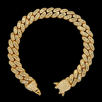 Diamond Baguette Cuban Bracelet 10MM