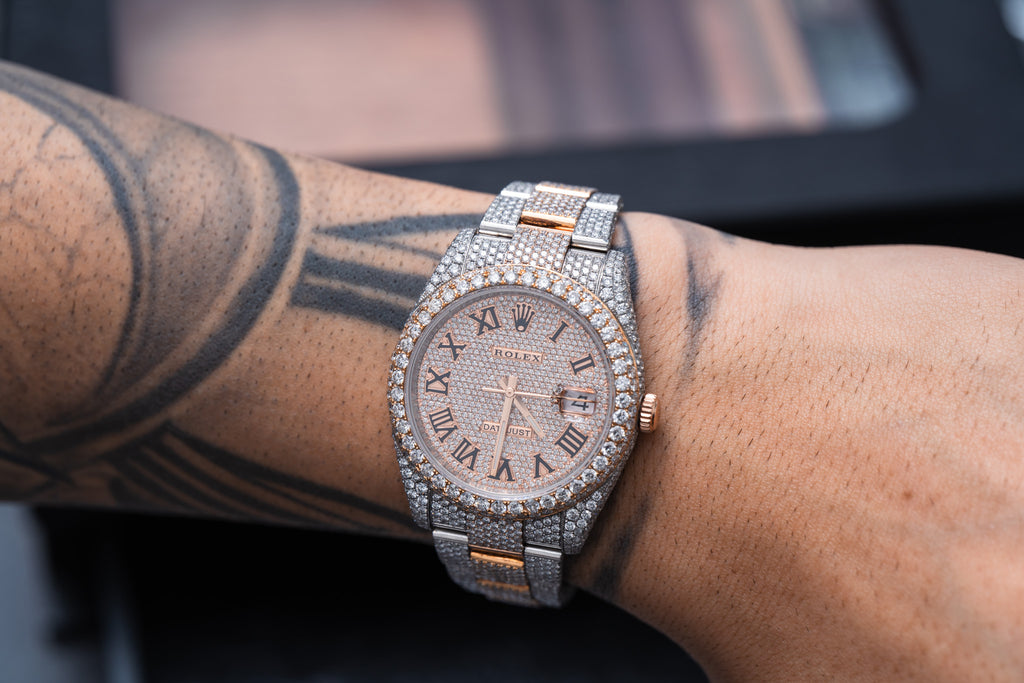 Diamond Rolex 41mm Rose Gold
