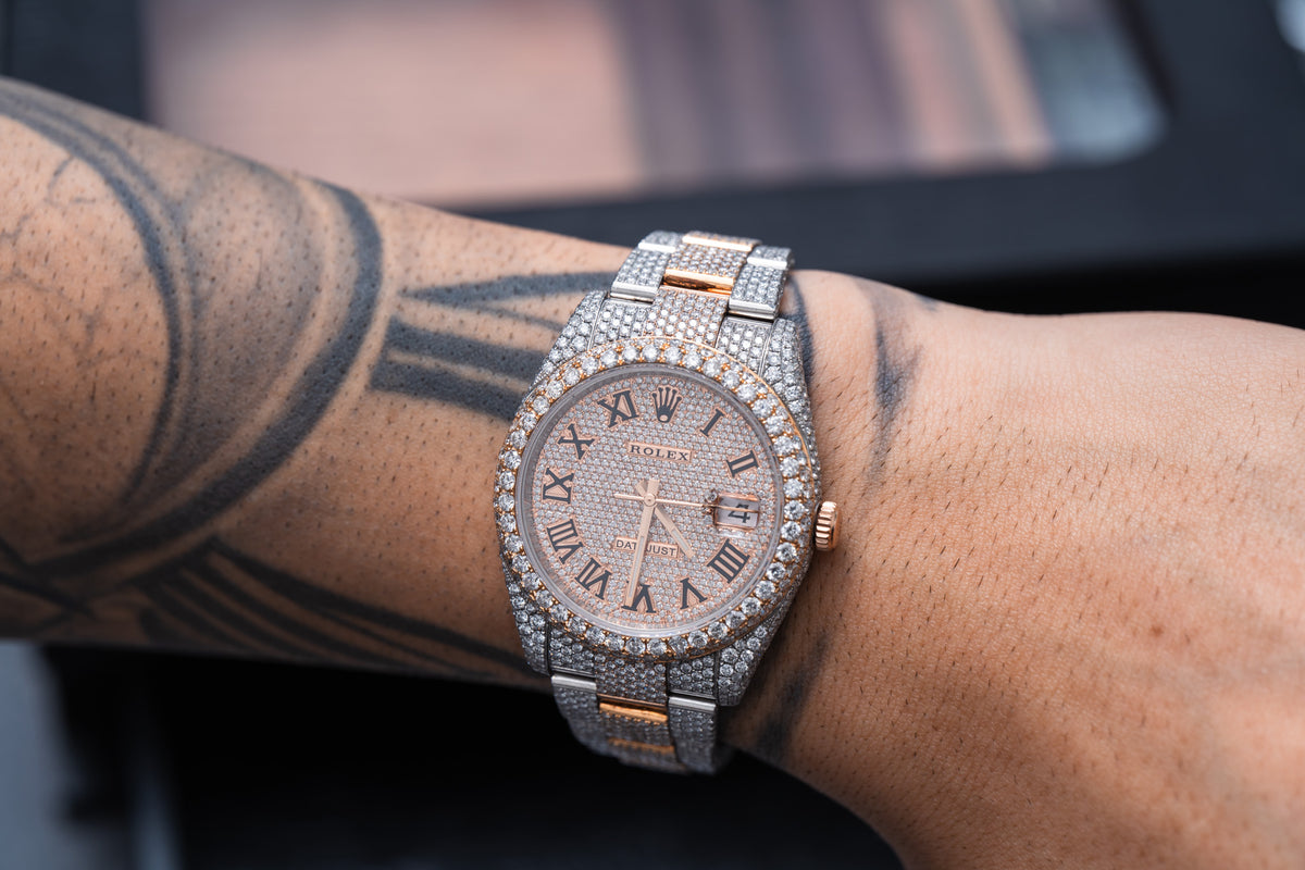 Diamond Rolex 41mm Rose Gold