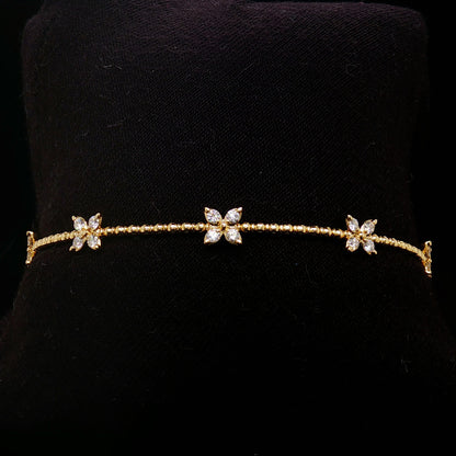 Diamond Butterfly Bangle in 14K
