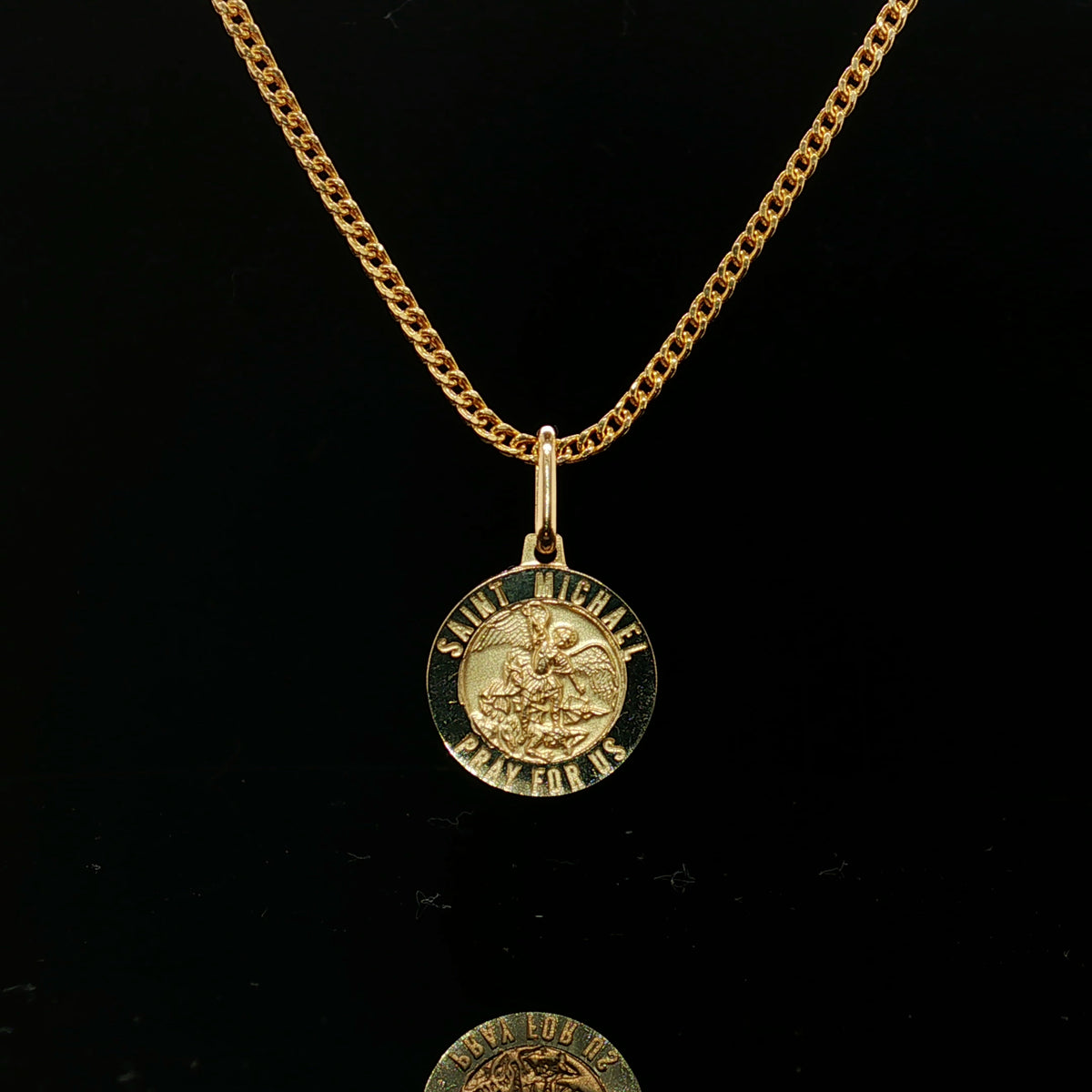 Saint Michael Medallion Chain Set