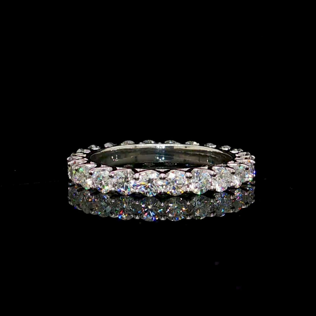 1.5CT Pointer Diamond Engagement Eternity Band
