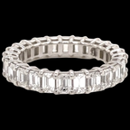 Emerald Diamond Eternity Band