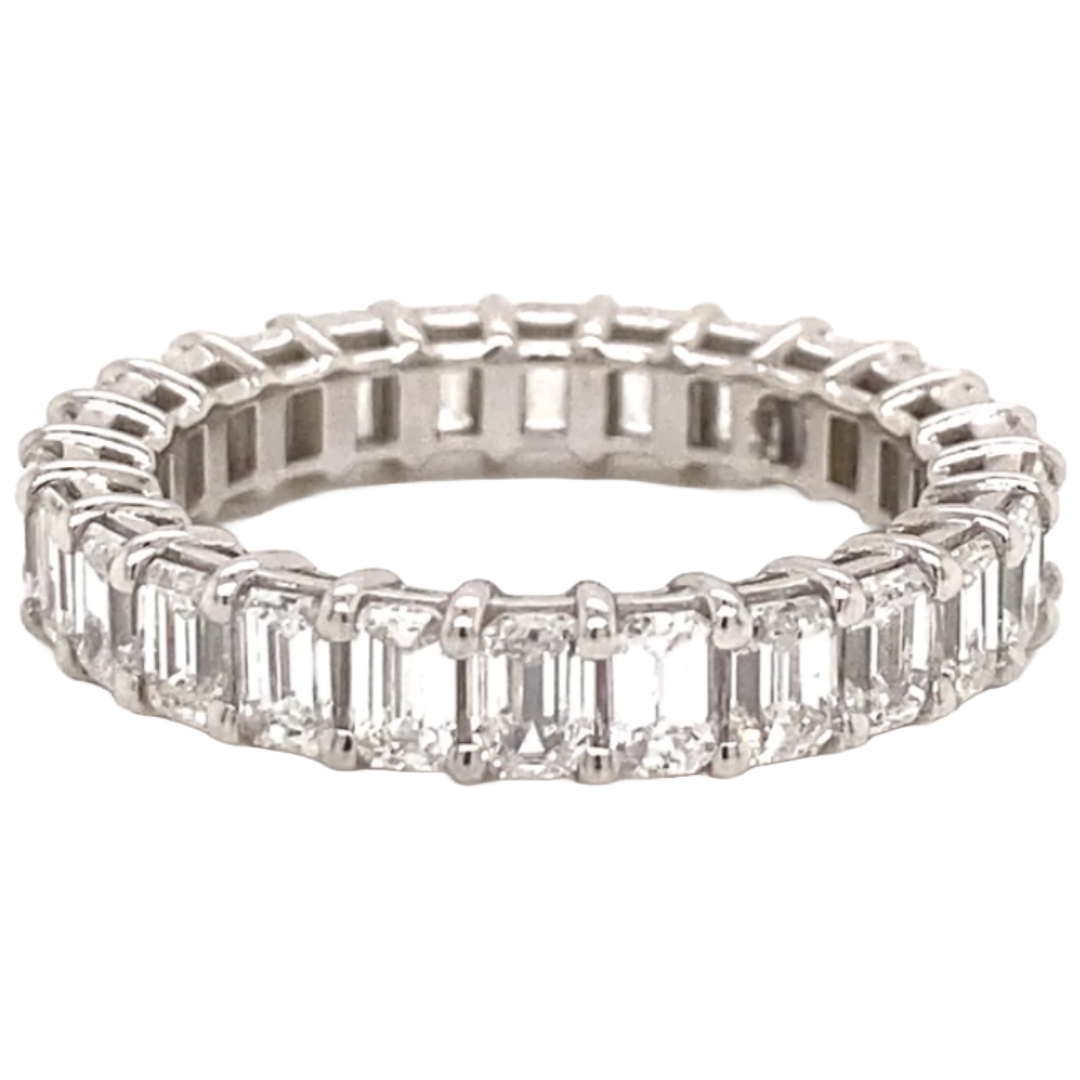 Emerald Diamond Eternity Band