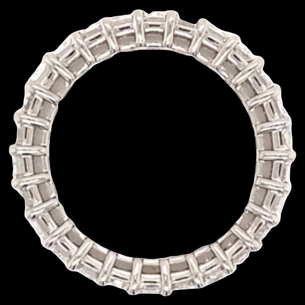 Emerald Diamond Eternity Band