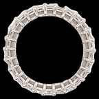 Emerald Diamond Eternity Band