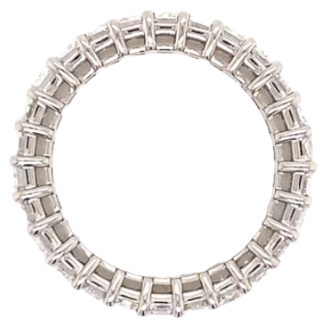 Emerald Diamond Eternity Band