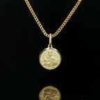14k Gold Virgin Mary Pendant