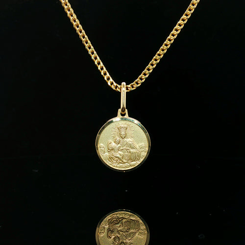 14k Gold Virgin Mary Pendant