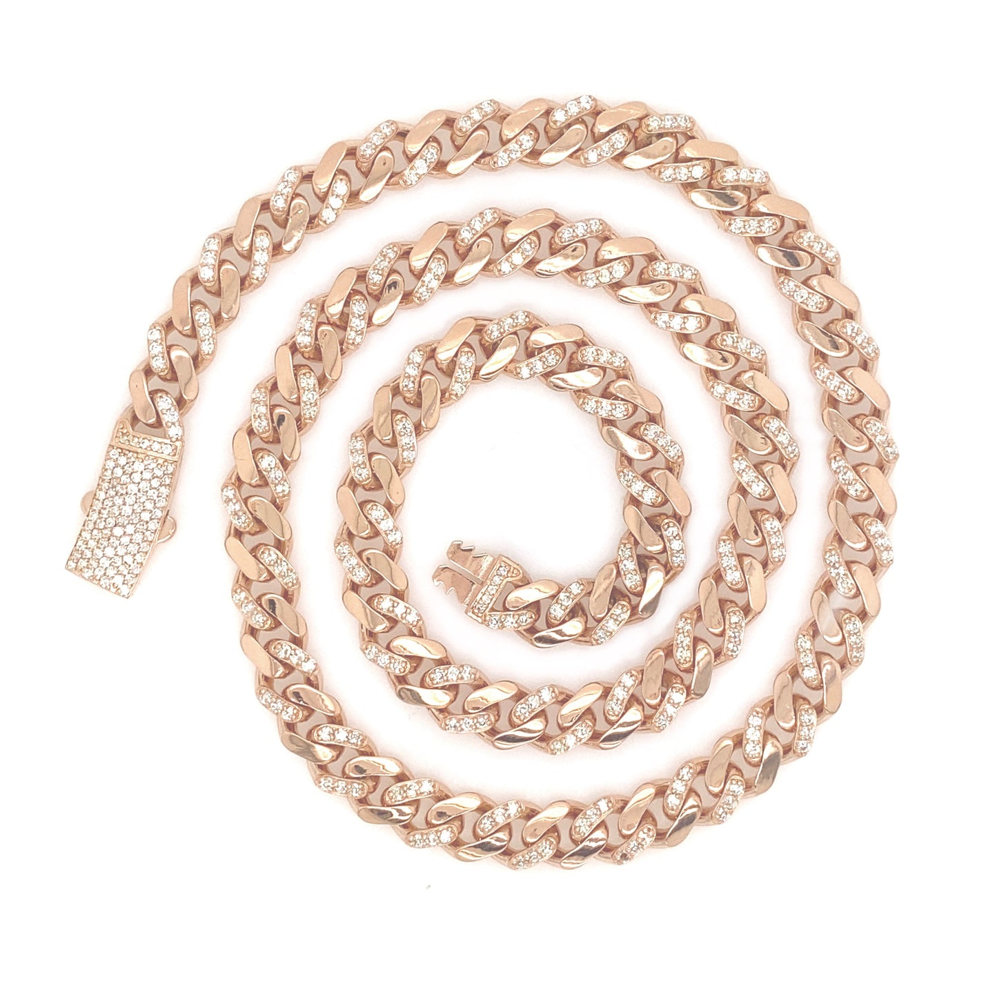8MM Diamond Monaco Chain
