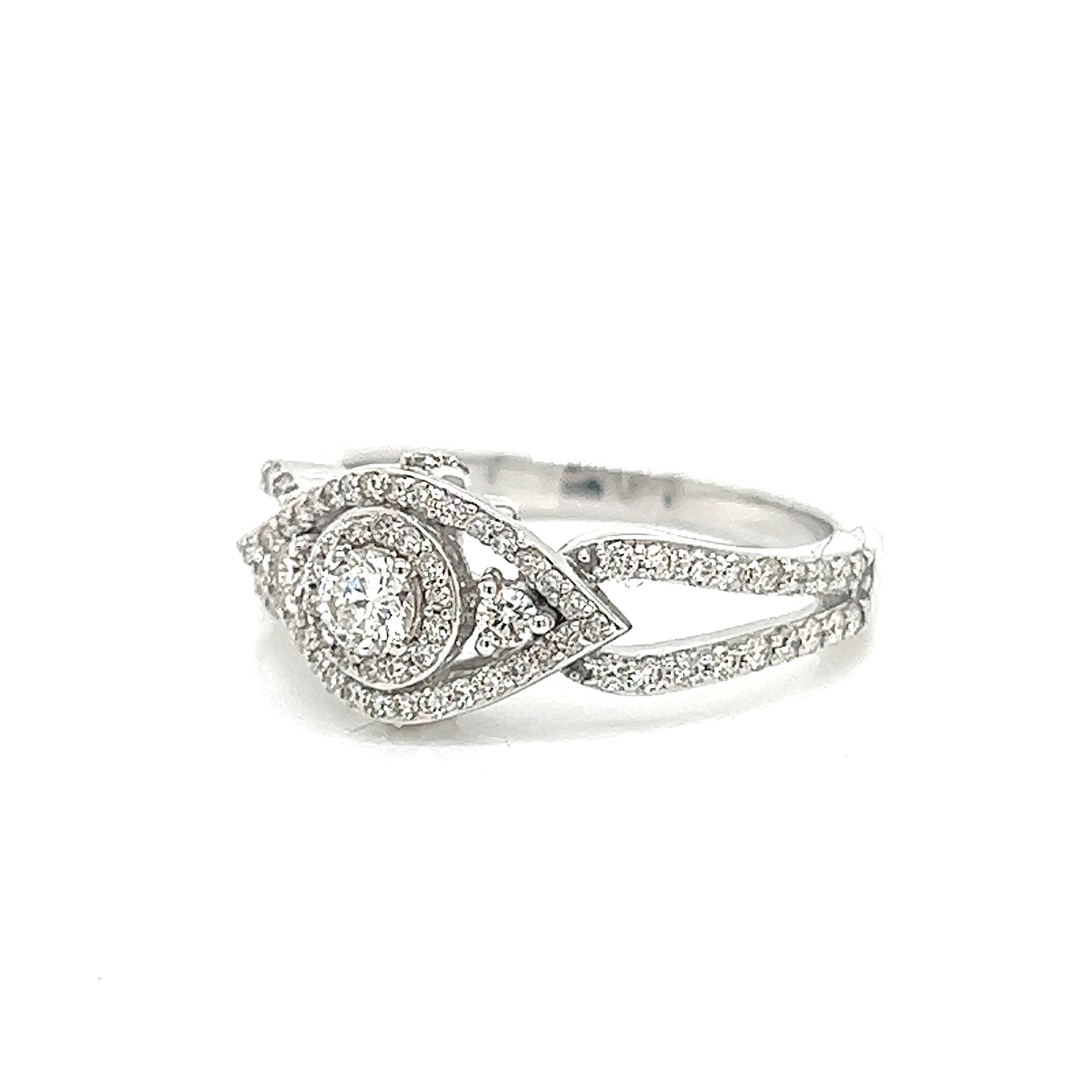 Ladies Evil Eye Diamond Ring