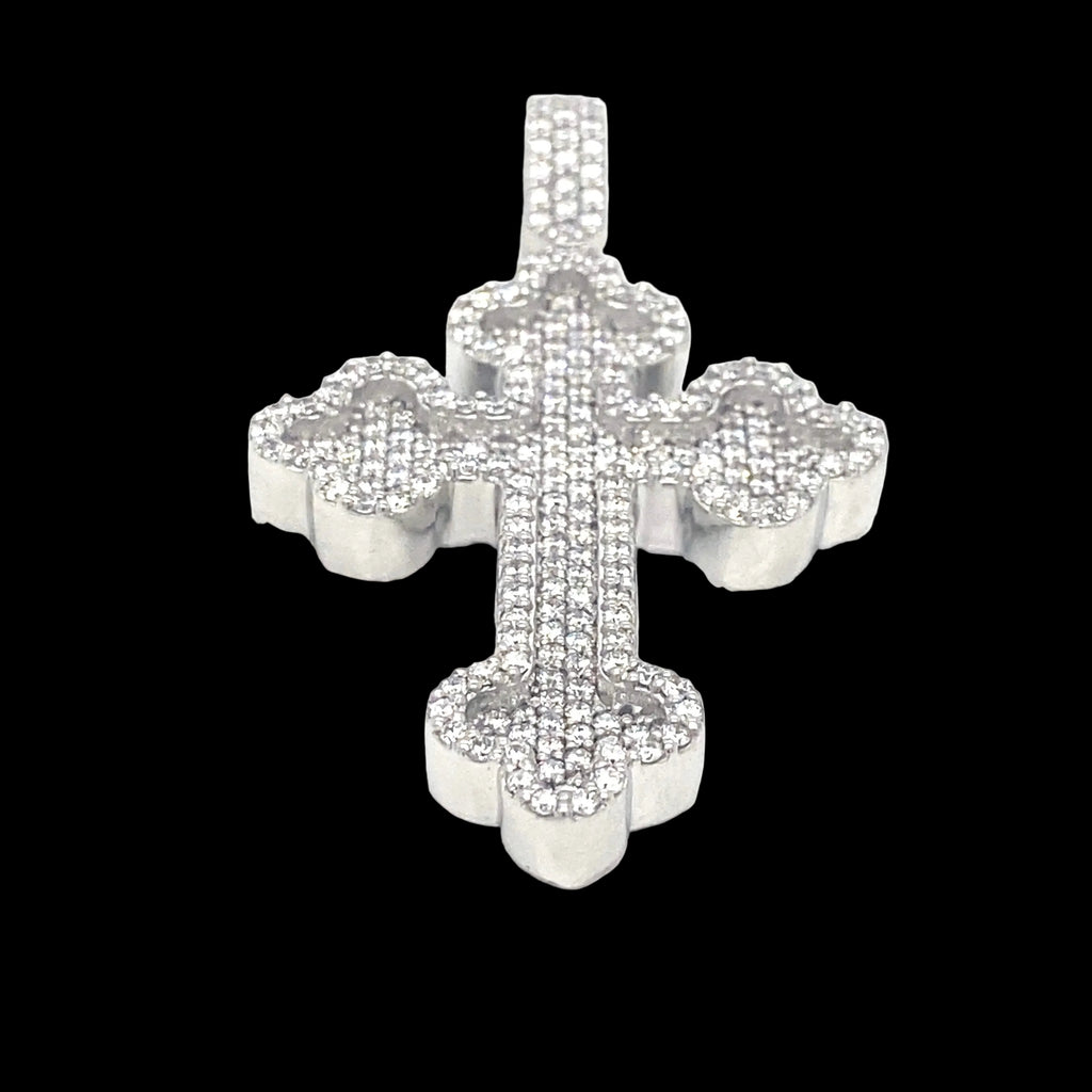 Diamond Small Medieval Cross Pendant
