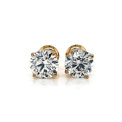 4CT Diamond Stud Earrings