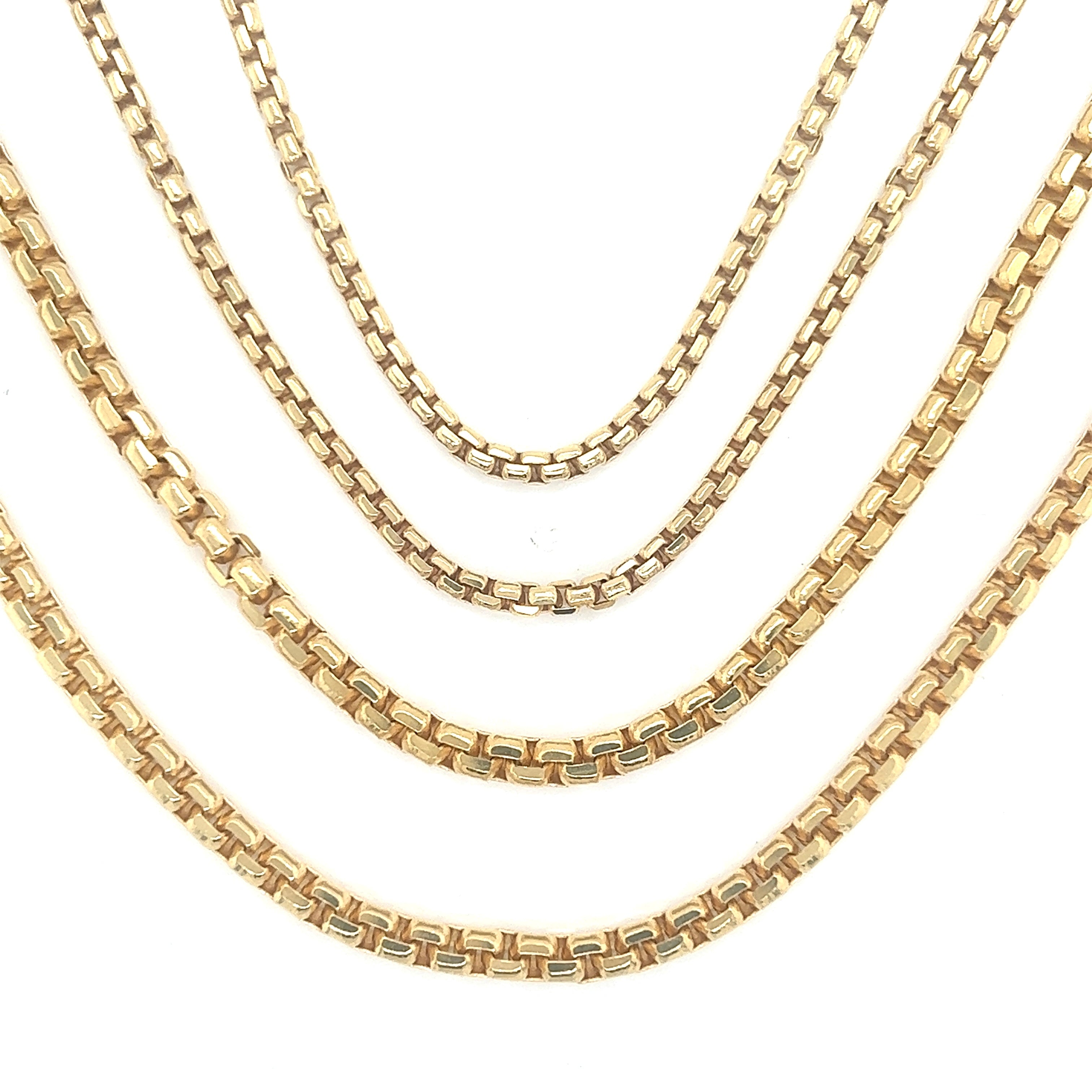 Solid Box Chain – Rocco's Jewelry
