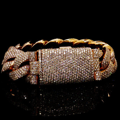 21MM Diamond Cuban Bracelet