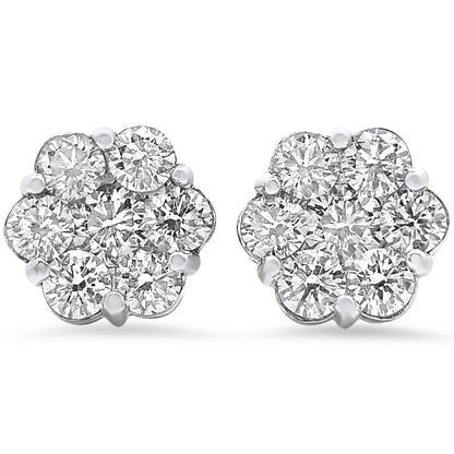 Flower Diamond Studs