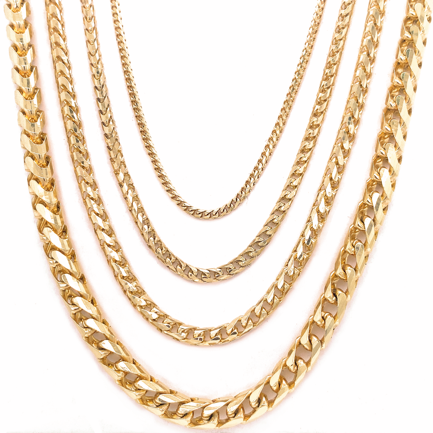 Solid Gold Franco Chains