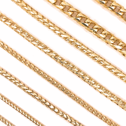Solid Gold Franco Chains