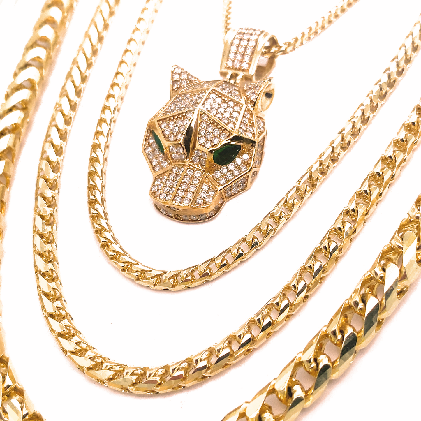 Solid Gold Franco Chains