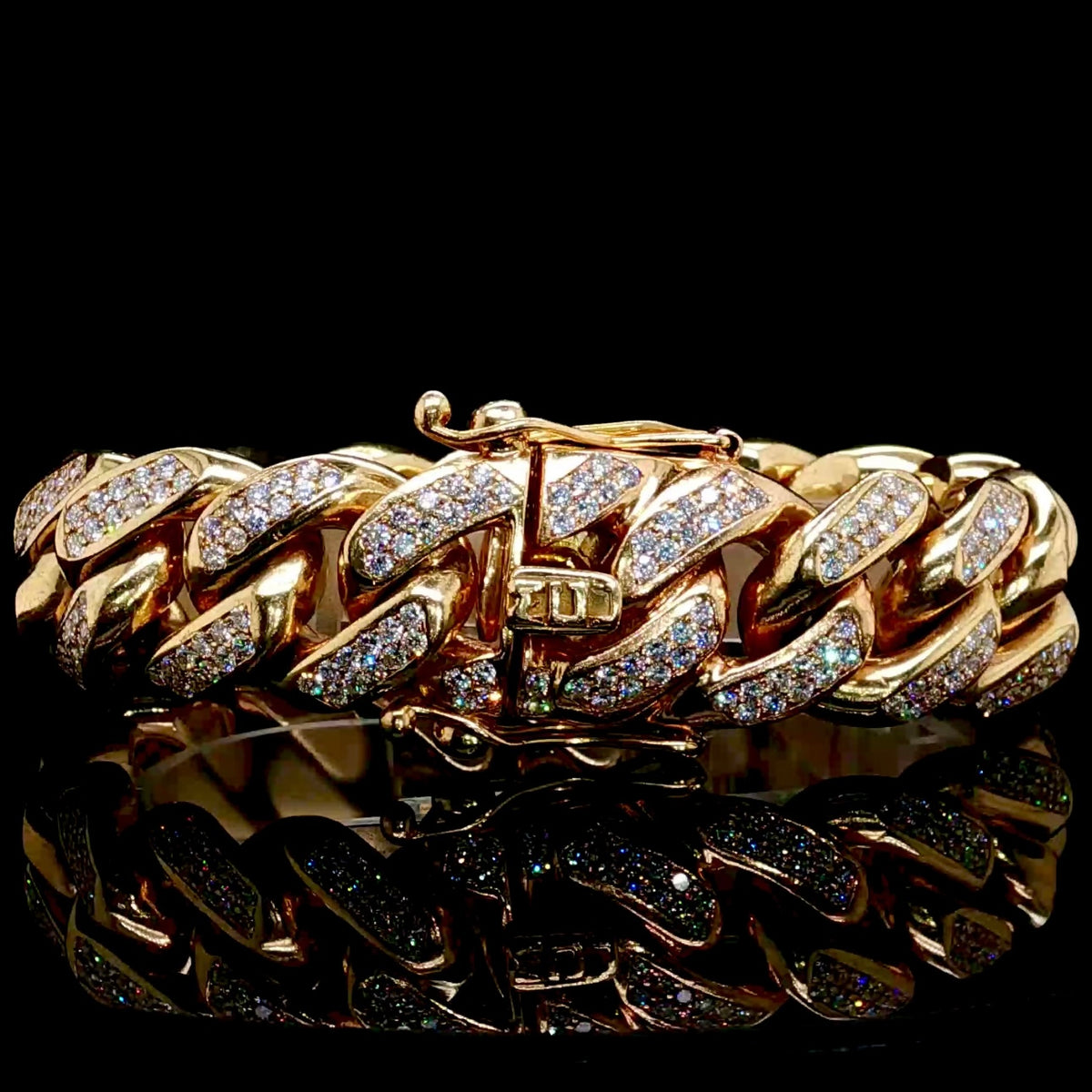 Solid 21MM 12 CT Cuban Bracelet 14K